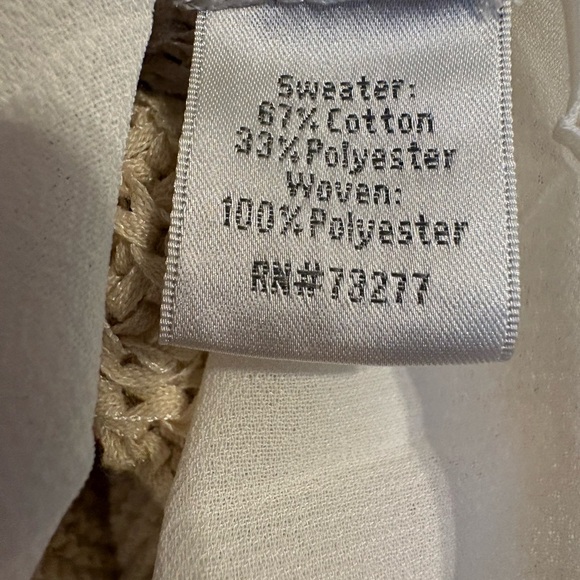 Lauren Conrad Size Small Layered Knit Sweater Vest Blouse EUC - Picture 7 of 8